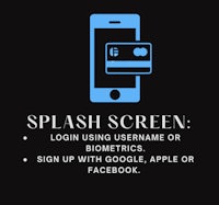 splash screen sign in using username or biometrics